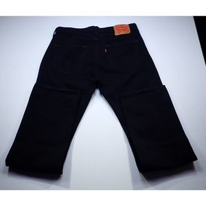 Mens Levis 501 Black Buttonfly 34 34 Denim Jeans Pants 33 31 Button Fly